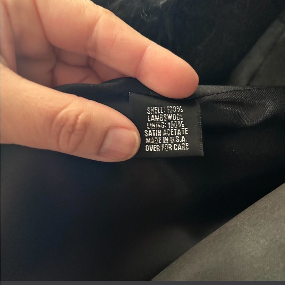 Marvin Richards Black Teddy Jacket with Fur Trim - Picture 10 of 11